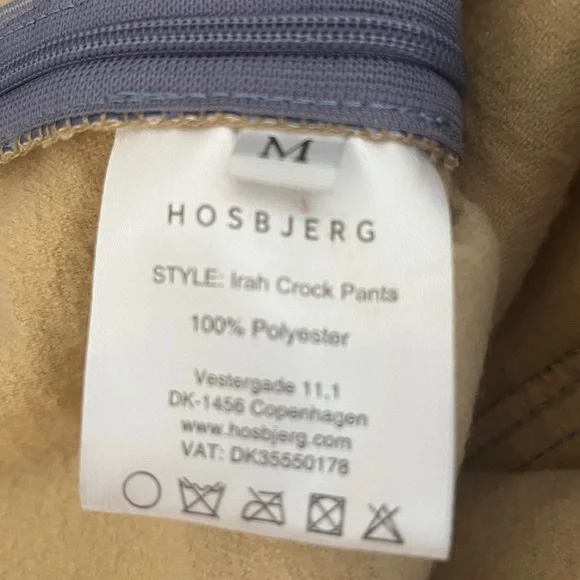 Hosbjerg Periwinkle Faux Crocodile Flared Leg Pants medium - Picture 8 of 8